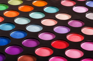 Colorful eyeshadow palettes