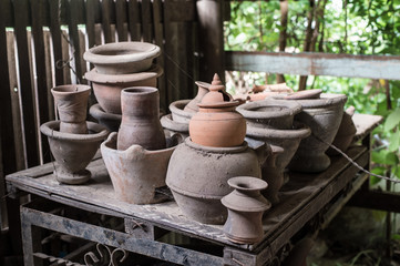 Obraz premium Thai traditional clay pottery