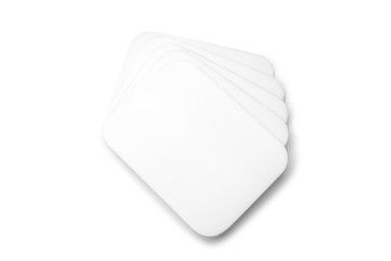 White Flat Foam Trays