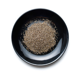 chia seeds in plate