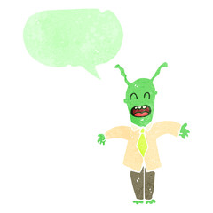 retro cartoon space man