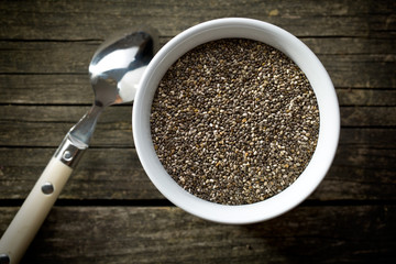 chia seeds in bowl