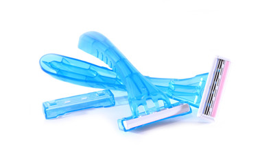 Shaving razor isolated on a white background