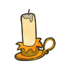 retro cartoon candlestick
