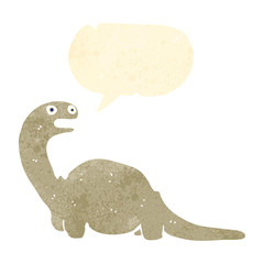 retro cartoon dinosaur