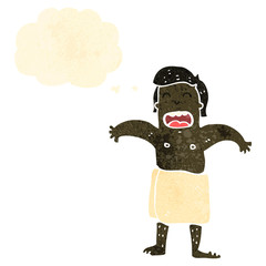 retro cartoon man in towel