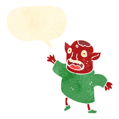 retro cartoon goblin