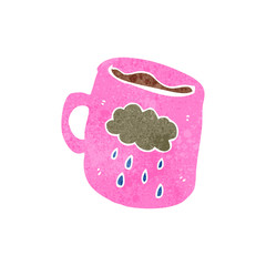 retro cartoon coffee mug