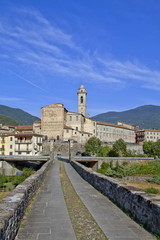 Fototapeta na wymiar Bobbio in provincia di piacenza in emilia romagna in italia da visitare per turismo