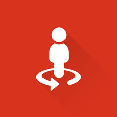 Flat Long Shadow Metro App