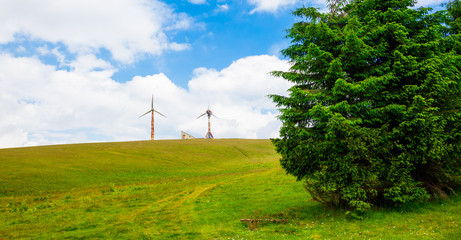 First wind turbines in Romania