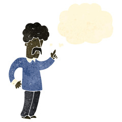 retro cartoon man with all the answers