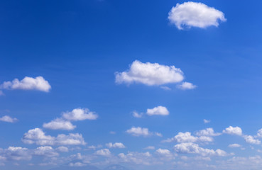 Naklejka na ściany i meble Blue Sky with Clouds.