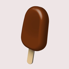 Ice cream; vector graphic.