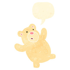 retro cartoon funny little polar bear