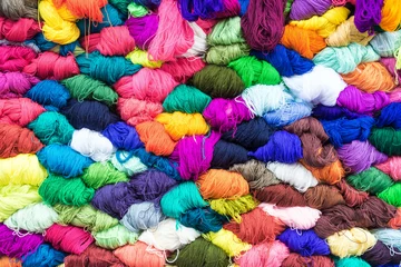 Selbstklebende Fototapeten Colorful Yarn © jkraft5