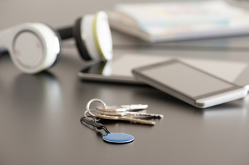 Smartphone, tablet and NFC tag, Near Field Communication theme