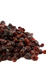 Currants.
Pile of currants isolated on white background.