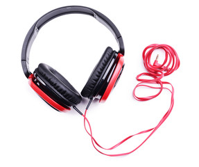 Fototapeta premium Headphones isolated on white