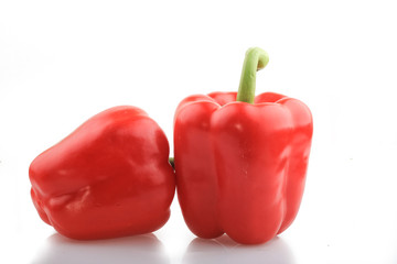 Red Paprika on white Background