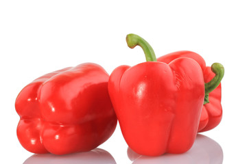 Red Paprika on white Background