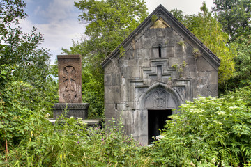 Fototapeta premium Small chapel at the monastery of Sanahin in Armenia 