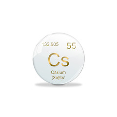 Periodensystem Kugel - 55 Cäsium