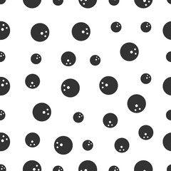 seamless pattern with ball bowling
