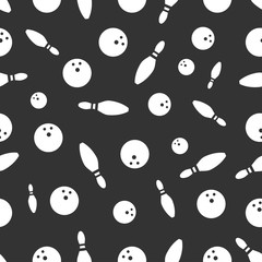 seamless pattern with bowling
