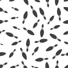 seamless pattern with pin bowling