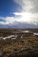 Volcanic landscape on the Snaefellsnes peninsula in Iceland