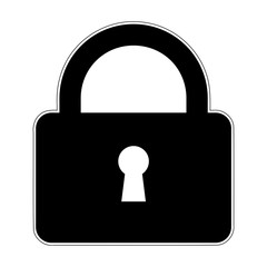 Lock Icon on white background