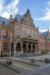 Fototapeta na wymiar Main building of the Groningen University