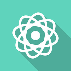 atom flat design modern icon