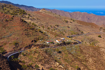 Road in La Gomera island - Canary