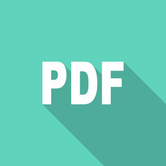 pdf flat design modern icon