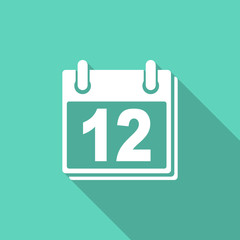 calendar flat design modern icon