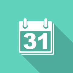 calendar flat design modern icon