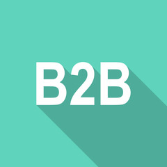 b2b flat design modern icon