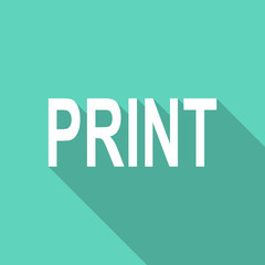 print flat design modern icon