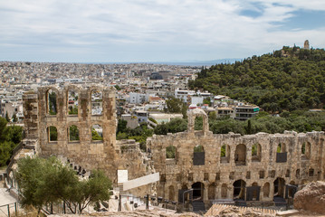 Fototapeta na wymiar The Odeon of Herodes Atticus, Athens, Greece