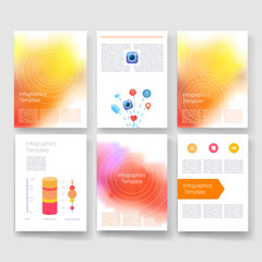 Templates. Design Set of Web, Mail, Brochures. Mobile