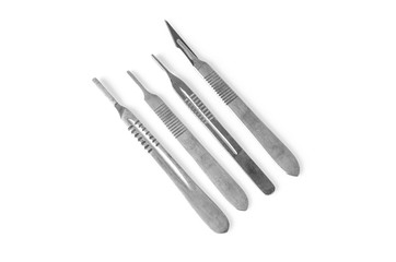 scalpel on the white background