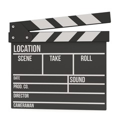 Obraz premium Cinema clapperboard 3D