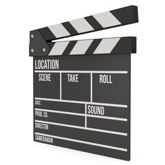 Obraz premium Cinema clapperboard 3D