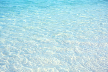 Clear ocean water, in resort