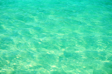 Clear ocean water, in resort