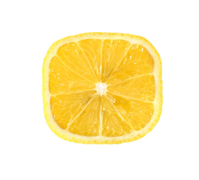 Lemon cube slice background.