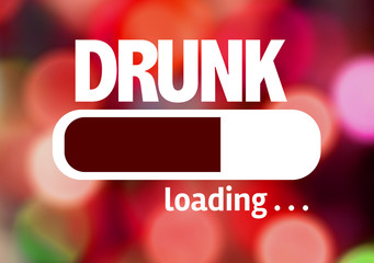 Progress Bar Loading with the text: Drunk