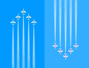 航空ショー　矢印1
